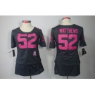 nike women nfl jerseys green bay packers #52 matthews dk.grey[breast cancer awareness]