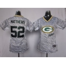 nike women nfl jerseys green bay packers #52 matthews [fem fan zebra]