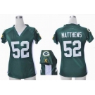 nike women nfl jerseys green bay packers #52 matthews green[draft him ii top]