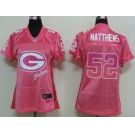 nike women nfl jerseys green bay packers #52 matthews pink[2012 fem fan]