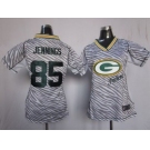 nike women nfl jerseys green bay packers #85 greg jennings [fem fan zebra]