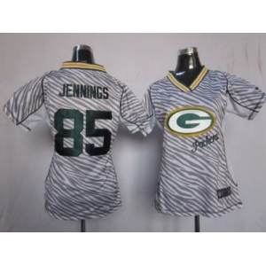 nike women nfl jerseys green bay packers #85 greg jennings [fem fan zebra]