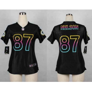 nike women nfl jerseys green bay packers #87 nelson black[nike fashion]
