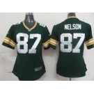 nike women nfl jerseys green bay packers #87 nelson green[nike]