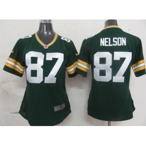 nike women nfl jerseys green bay packers #87 nelson green[nike]