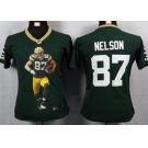 nike women nfl jerseys green bay packers #87 nelson green[portrait fashion]