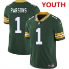 Youth Green Bay Packers #1 Micah Parsons Green 2025 Vapor Untouchable Limited Football Stitched Jersey