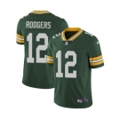 Youth Green Bay Packers #12 Aaron Rodgers Green Team Color Vapor Untouchable Limited Player Football Jersey