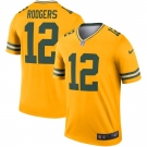 Youth Green Bay Packers #12 Aaron Rodgers Limited Gold Inverted Legend Football Jersey
