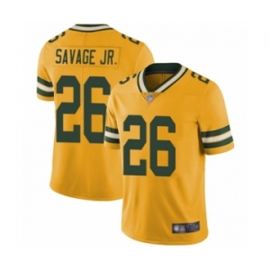 Youth Green Bay Packers #26 Darnell Savage Jr. Limited Gold Rush Vapor Untouchable Football Jersey