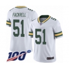Youth Green Bay Packers #51 Kyler Fackrell White Vapor Untouchable Limited Player 100th Season Football Jersey