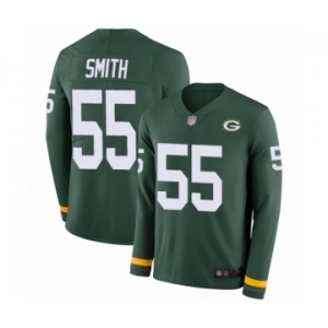 Youth Green Bay Packers #55 Za'Darius Smith Limited Green Therma Long Sleeve Football Jersey