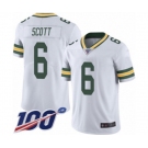 Youth Green Bay Packers #6 JK Scott White Vapor Untouchable Limited Player 100th Season Football Jersey