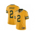 Youth Nike Green Bay Packers #2 Mason Crosby Limited Gold Rush NFL Jersey