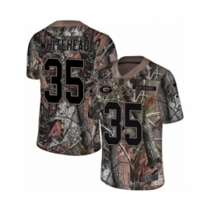 Youth Nike Green Bay Packers #35 Jermaine Whitehead Limited Camo Rush Realtree NFL Jersey