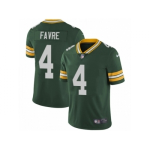 Youth Nike Green Bay Packers #4 Brett Favre Vapor Untouchable Limited Green Team Color NFL Jersey