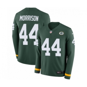 Youth Nike Green Bay Packers #44 Antonio Morrison Limited Green Therma Long Sleeve NFL Jersey