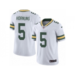 Youth Nike Green Bay Packers #5 Paul Hornung Limited White Rush NFL Jersey