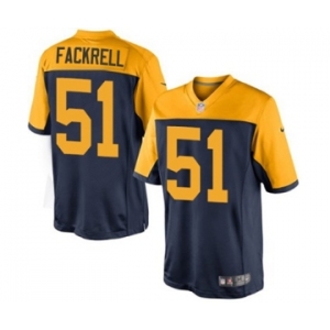 Youth Nike Green Bay Packers #51 Kyler Fackrell Limited Navy Blue Alternate NFL Jersey