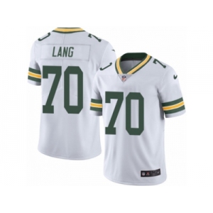 Youth Nike Green Bay Packers #70 T.J. Lang Limited White Rush NFL Jersey