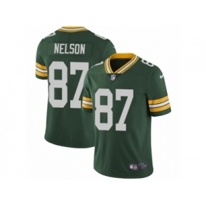 Youth Nike Green Bay Packers #87 Jordy Nelson Vapor Untouchable Limited Green Team Color NFL Jersey
