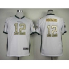 nike youth nfl jerseys green bay packers #12 aaron rodgers white[nike drift fashion]