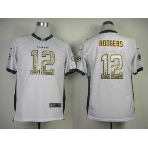 nike youth nfl jerseys green bay packers #12 aaron rodgers white[nike drift fashion]