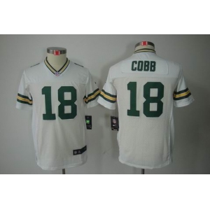 nike youth nfl jerseys green bay packers #18 cobb white[nike limited]