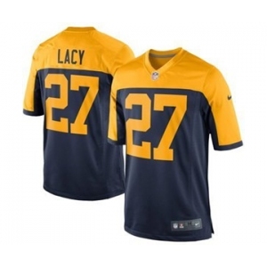nike youth nfl jerseys green bay packers #27 lacy yellow-blue[nike]