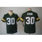 nike youth nfl jerseys green bay packers #30 john kuhn green[nike limited]