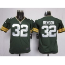 nike youth nfl jerseys green bay packers #32 benson green[nike]