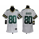 nike youth nfl jerseys green bay packers #80 driver white[nike]