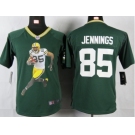 nike youth nfl jerseys green bay packers #85 jennings green[portrait fashion]