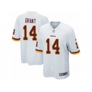 Men Nike Washington Redskins #14 Ryan Grant Game White NFL Jersey