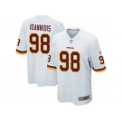 Men Nike Washington Redskins #98 Matthew Ioannidis Game White NFL Jersey