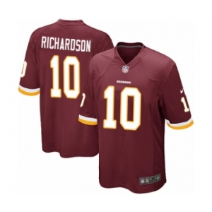 Men's Nike Washington Redskins #10 Paul Richardson Game Burgundy Red Team Color NFL Jersey