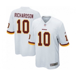 Men's Nike Washington Redskins #10 Paul Richardson Game White NFL Jersey