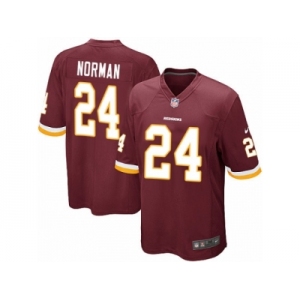 Men's Nike Washington Redskins #24 Josh Norman Game Burgundy Red Team Color NFL Jersey