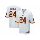 Men's Nike Washington Redskins #24 Josh Norman Game White NFL Jersey