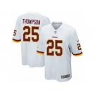 Men's Nike Washington Redskins #25 Chris Thompson Game White NFL Jersey