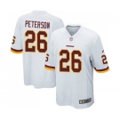 Men's Nike Washington Redskins #26 Adrian Peterson Game White NFL Jersey