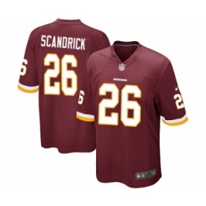 Men's Nike Washington Redskins #26 Orlando Scandrick Game Burgundy Red Team Color NFL Jersey