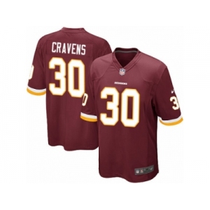 Men's Nike Washington Redskins #30 Su'a Cravens Game Burgundy Red Team Color NFL Jersey