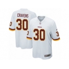 Men's Nike Washington Redskins #30 Su'a Cravens Game White NFL Jersey