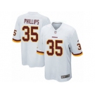 Men's Nike Washington Redskins #35 Dashaun Phillips Game White NFL Jersey