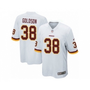 Men's Nike Washington Redskins #38 Dashon Goldson Game White NFL Jersey