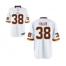 Men's Nike Washington Redskins #38 Kendall Fuller Game White NFL Jersey