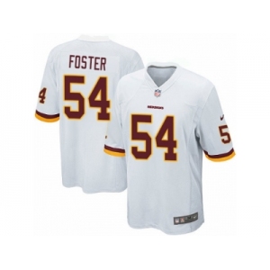 Men's Nike Washington Redskins #54 Mason Foster Game White NFL Jersey