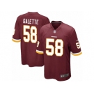 Men's Nike Washington Redskins #58 Junior Galette Game Burgundy Red Team Color NFL Jersey