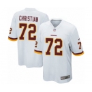 Men's Nike Washington Redskins #72 Geron Christian Game White NFL Jersey